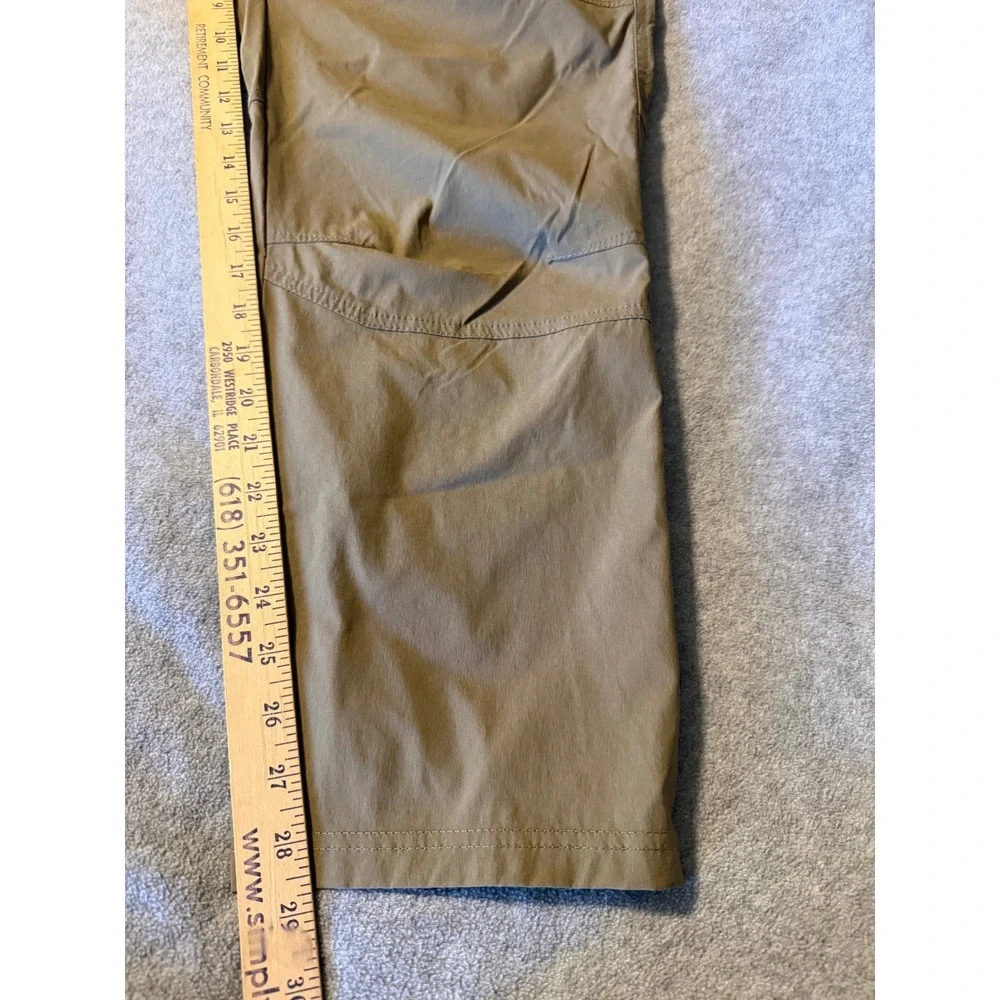 Kuhl Deceptr Mens 38x28 Tan Khaki Technical Hiking Pants Tapered Style 5120